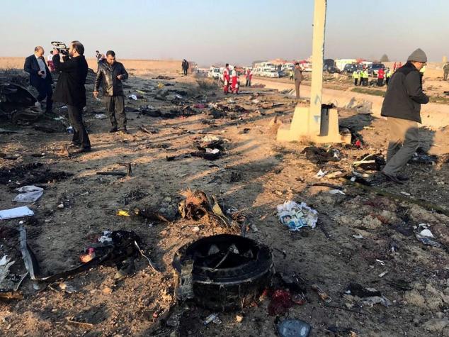 Ucrania confirma muerte de pasajeros y tripulación en avión accidentado en Teherán