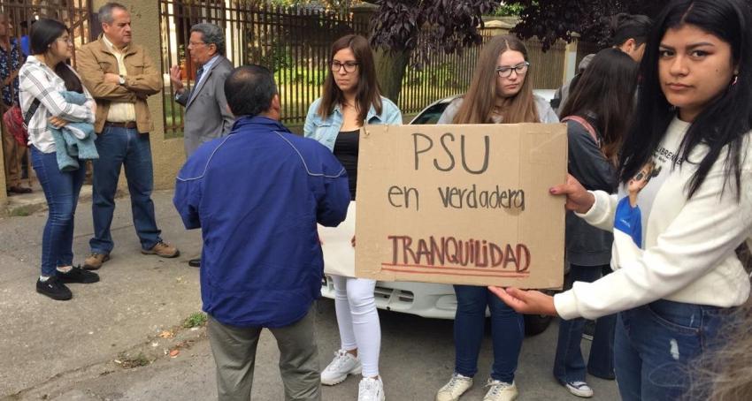Jóvenes protestaron en Concepción para exigir que se les permita rendir nuevamente la PSU