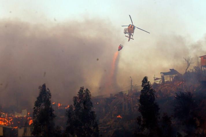 Evacúan sectores de Nacimiento en la región del Biobío por incendio forestal