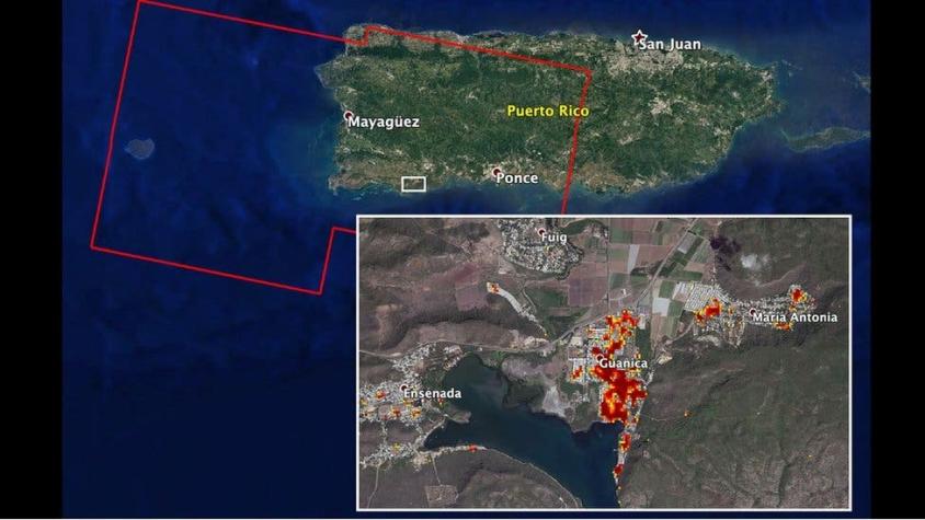 Terremoto en Puerto Rico: cómo los sismos cambiaron la forma en que se ve la isla desde el espacio