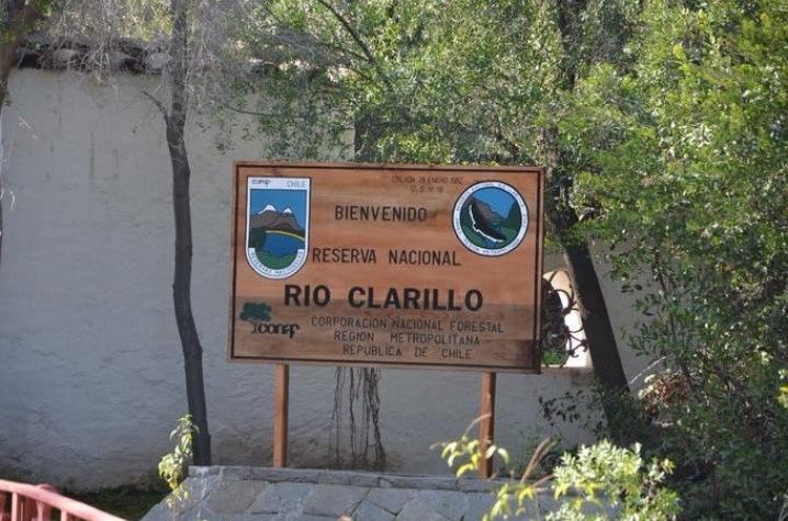 Conaf anuncia cierre de Reserva Nacional Río Clarillo por riesgo de incendios forestales
