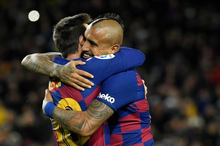 Barcelona gana en el debut de Setién con trascendental actuación de Vidal