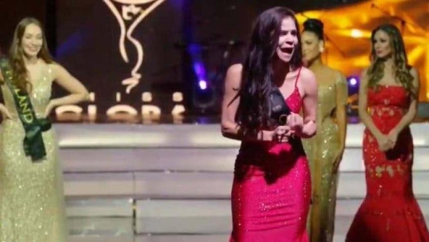 "¡Es un fraude!": El acalorado reclamo de Miss Colombia en un concurso de belleza