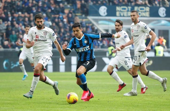 Con Alexis en los últimos minutos, el Inter vuelve a empatar y complica su lucha por la Serie A