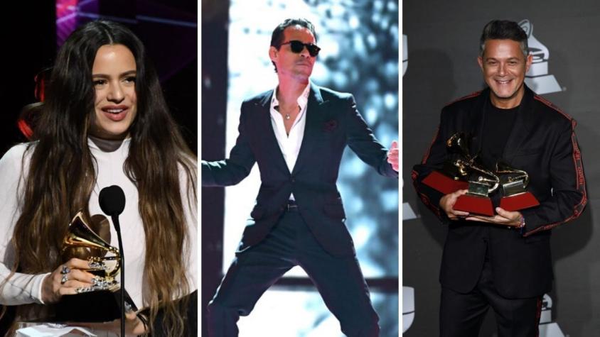 Alejandro Sanz, Rosalía y Marc Anthony ganan los Grammy en las categorías latinas