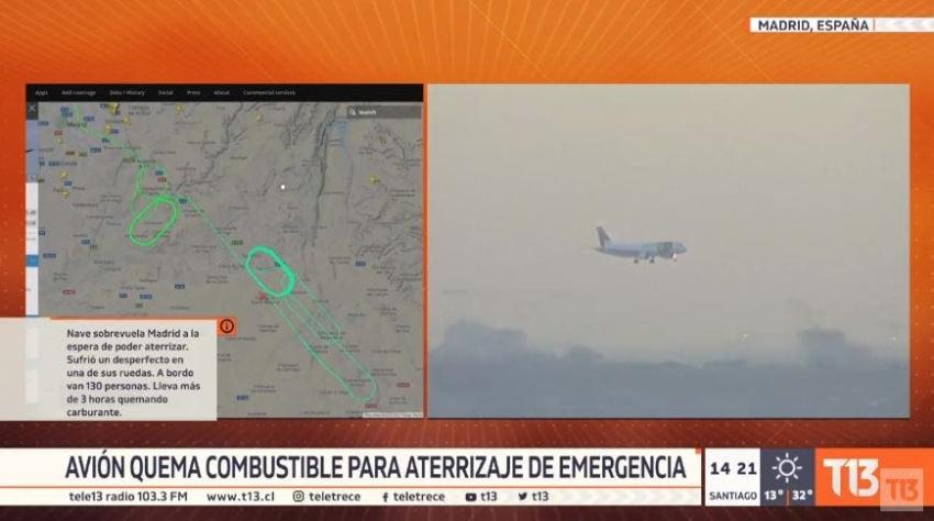 El audio del momento en el que piloto avisa a los pasajeros de la emergencia aérea en Madrid