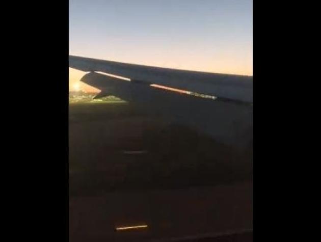 [VIDEO] Así fue el aterrizaje de emergencia del avión Air Canada en Barajas