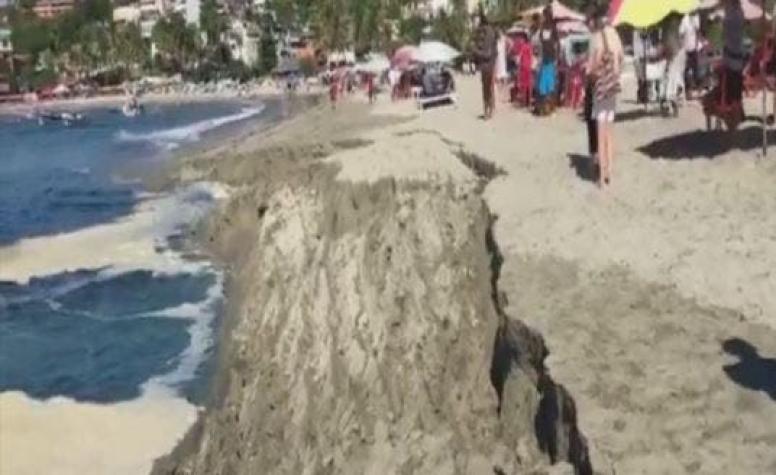 [VIDEO] Marcelo Lagos explica el fenómeno de la playa que se "hundió" en México