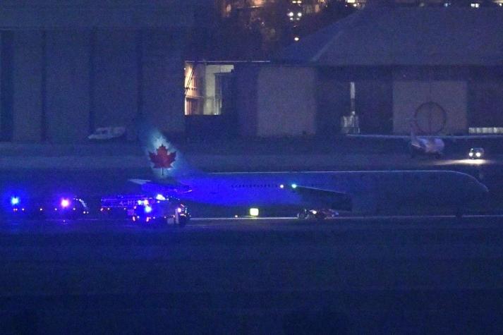 [FOTOS] Así quedó la rueda del avión Air Canada que aterrizó de emergencia en Madrid