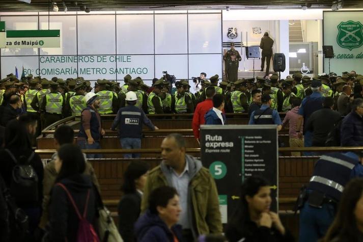 Carabineros cerrará comisaría al interior de estación de Metro Baquedano