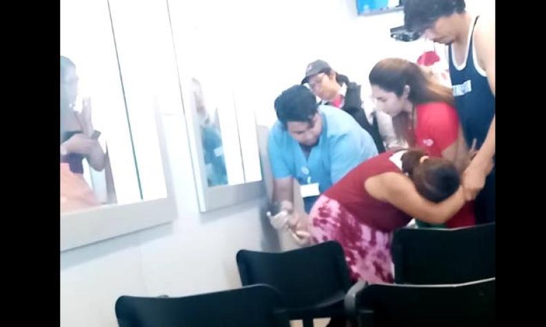 Mujer da a luz a bebé prematuro en plena sala de espera del Hospital Regional de Antofagasta