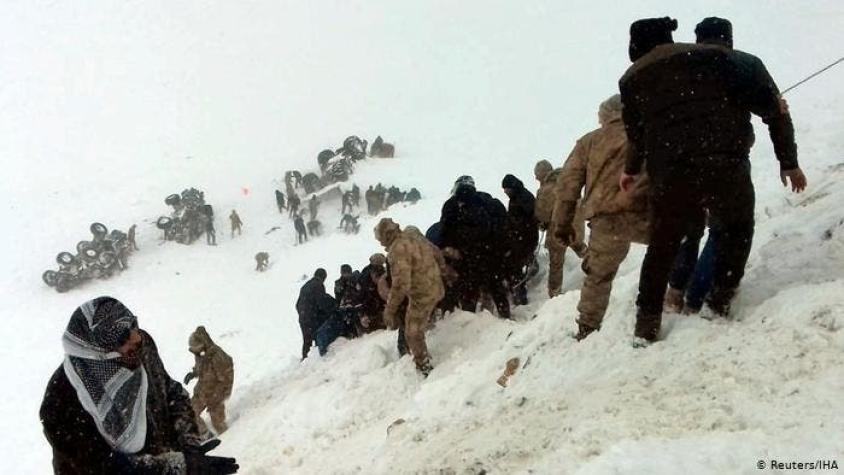 Dos avalanchas dejan al menos 38 fallecidos en Turquía