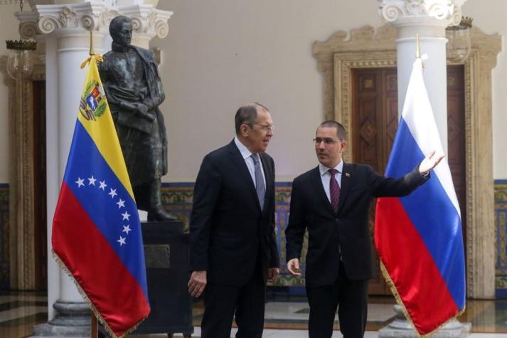 Canciller ruso condena sanciones de Estados Unidos contra Venezuela en Caracas