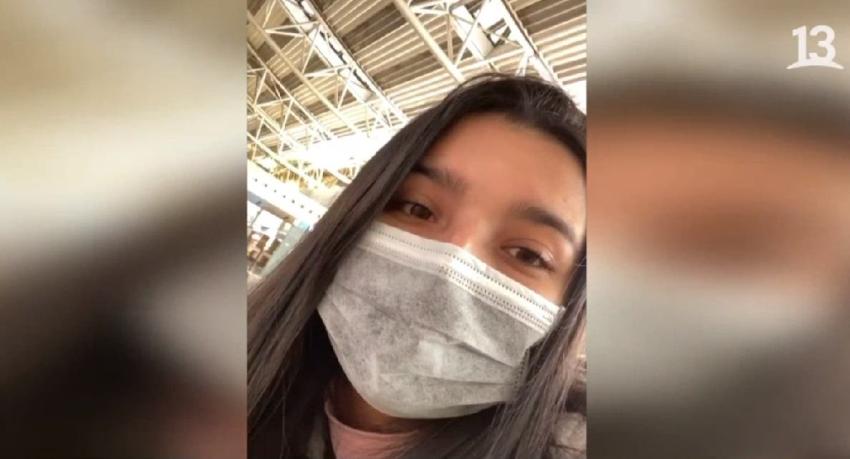 Estudiante que estaba atrapada en China inicia viaje a Chile y llegaría el martes al país