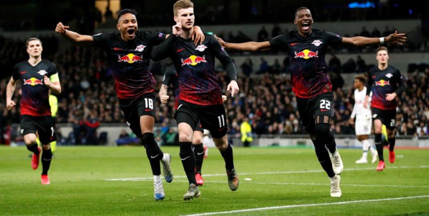 RB Leipzig se acerca a los cuartos de la Champions tras vencer al Tottenham como visitante