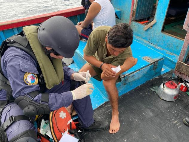 Ciudadano peruano fue mordido por un tiburón en Iquique mientras pescaba