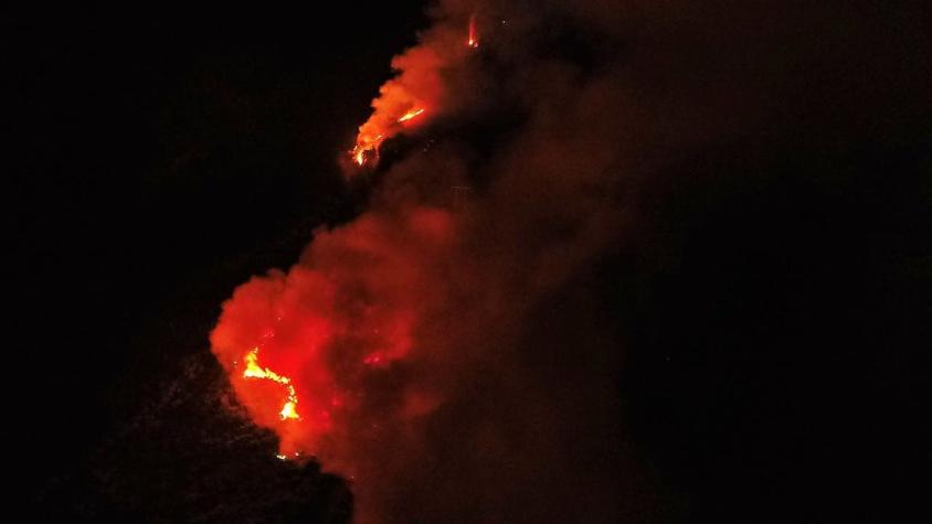 Decretan Alerta Roja para la comuna de Temuco por incendio forestal cercano a Cerro Ñielol
