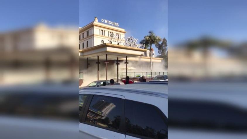 [VIDEO] Atacan Hotel O'Higgins y pasajeros deben evacuar