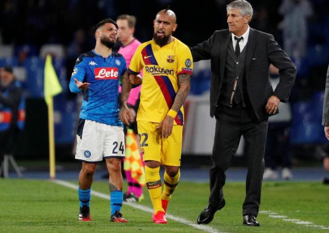 [VIDEO] Esta fue la respuesta de Arturo Vidal a los insultos de los hinchas del Napoli