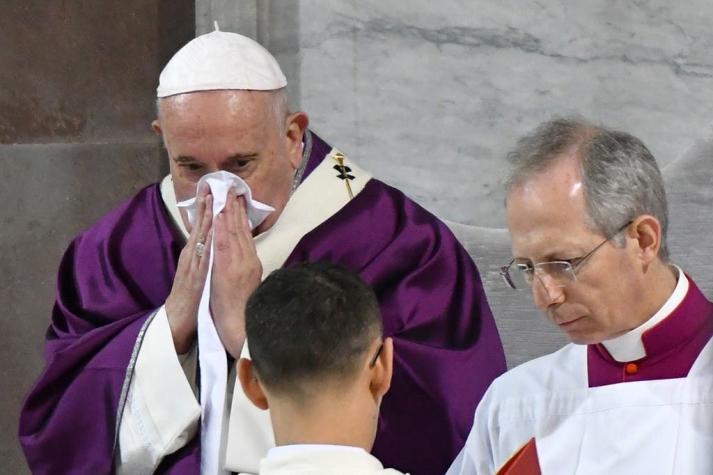 Papa Francisco se ausenta de importante misa debido a un aparente resfriado