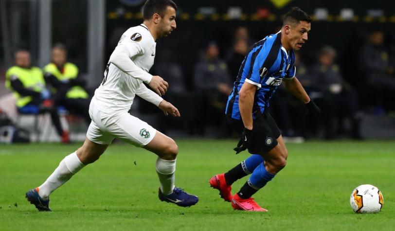 Inter de Milán vence a Ludogorets y avanza en la Europa League con Alexis como protagonista