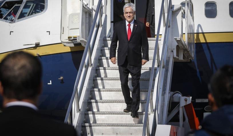 Presidente Piñera llega a Uruguay para participar de cambio de mando