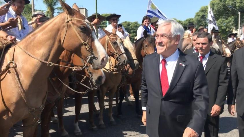 [VIDEO] Presidente Piñera asistió a cambio de mando en Uruguay