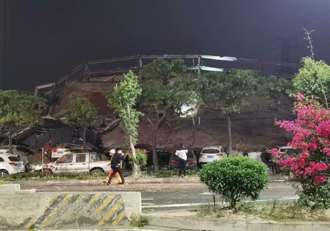Hotel usado como centro de cuarentena por COVID-19 se derrumba en China