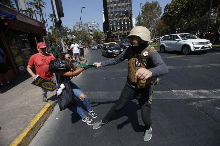 [FOTOS] Marcha por el "rechazo" en Santiago termina con incidentes entre manifestantes