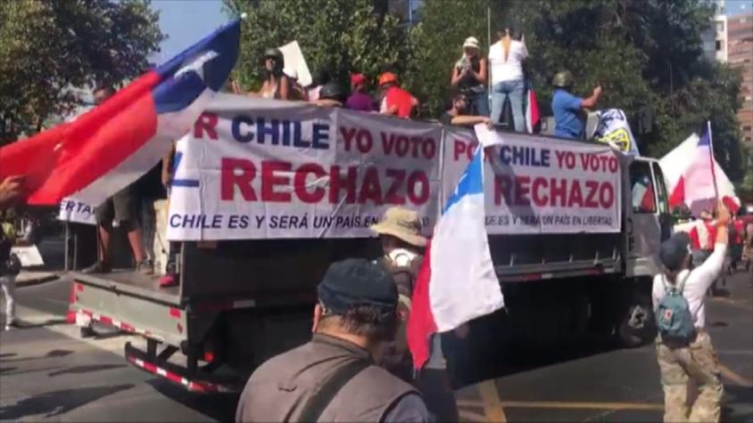 [VIDEO] Marcha por el "Rechazo" terminó con hechos de violencia