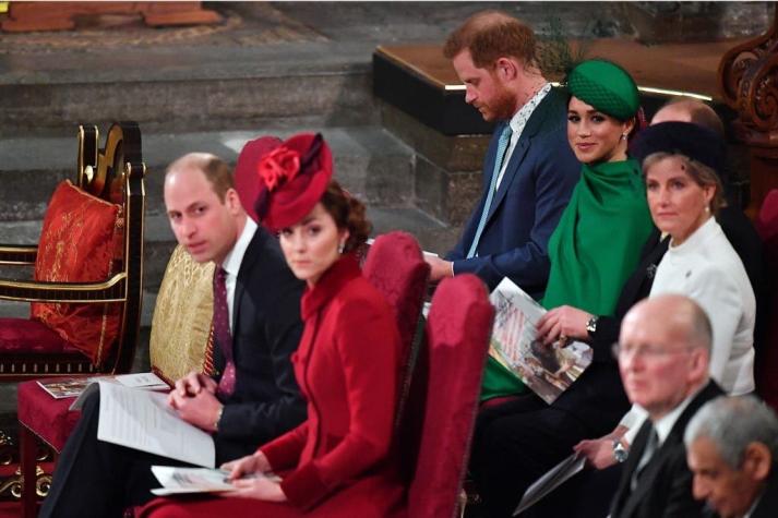El incómodo reencuentro de Harry y Meghan con William y Kate en su última aparición real oficial