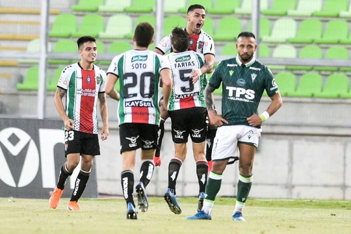 Palestino vence a Santiago Wanderers en la agonía y hunde a los caturros en la tabla de posiciones