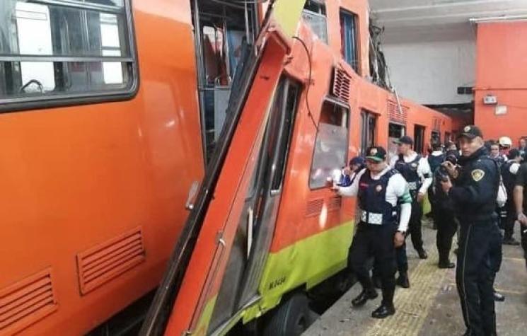 [VIDEO] "Varios heridos" deja choque de dos trenes de metro en México