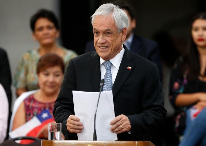 Piñera llama a "combatir la violencia y cuidar la democracia" a 30 años del fin de la dictadura