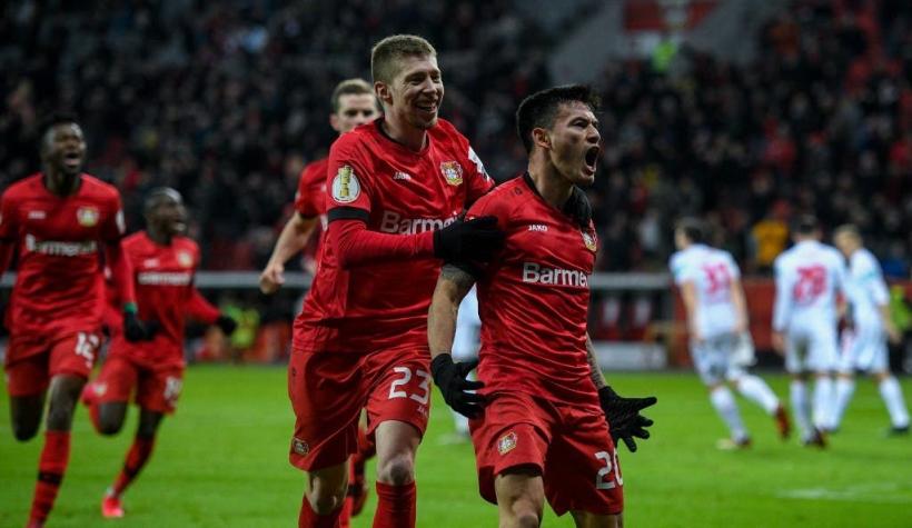Charles Aránguiz marca un golazo en victoria del Leverkusen por la Europa League
