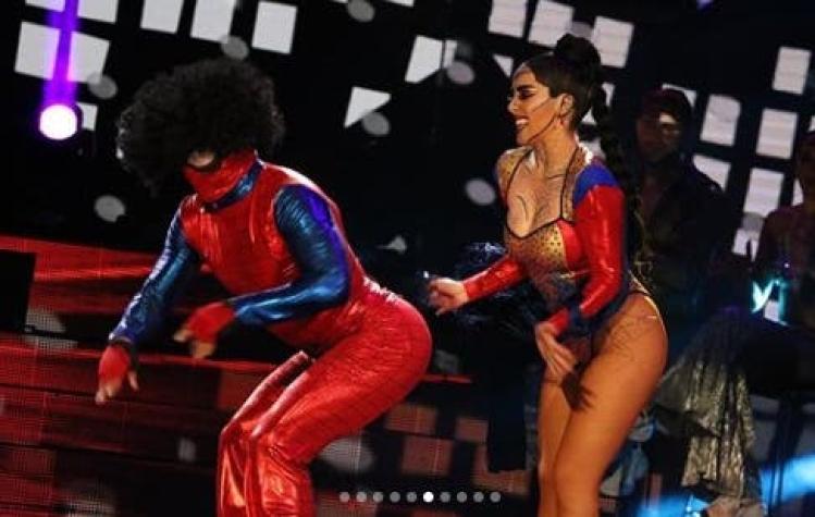 El tenso encuentro entre Jaime Coloma y Sensual Spiderman en "Bailando por un sueño"