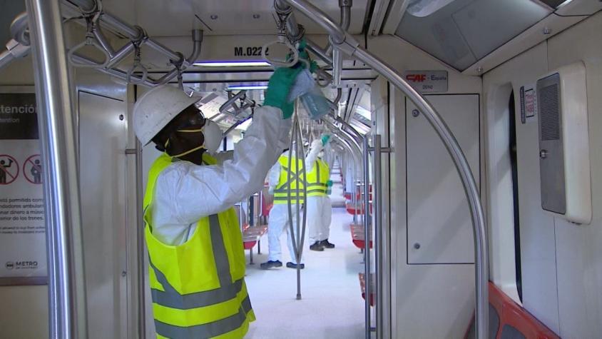 [VIDEO] Así se sanitizan el Metro y los buses para evitar contagios por coronavirus