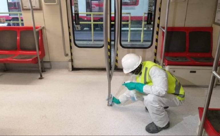 Qué es el amonio cuaternario, el químico que están usando para desinfectar el Metro por coronavirus