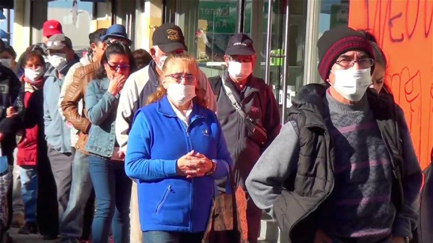 [VIDEO] Pensionados indignados por riesgo sanitario: Hacen filas para pago de pensiones