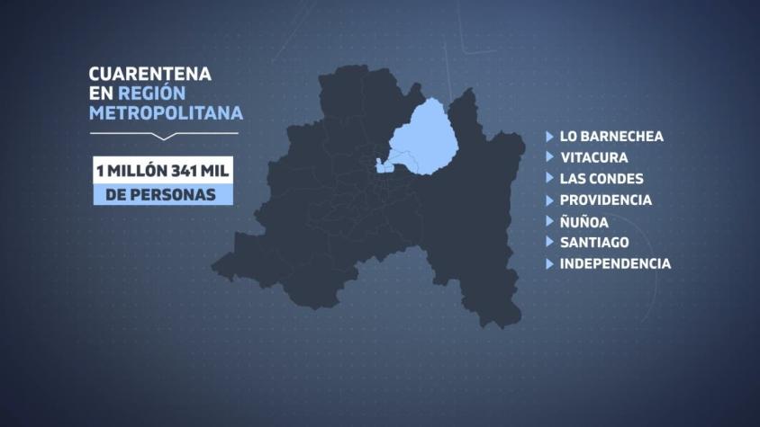[VIDEO] Cuarentena total para 7 comunas en Santiago