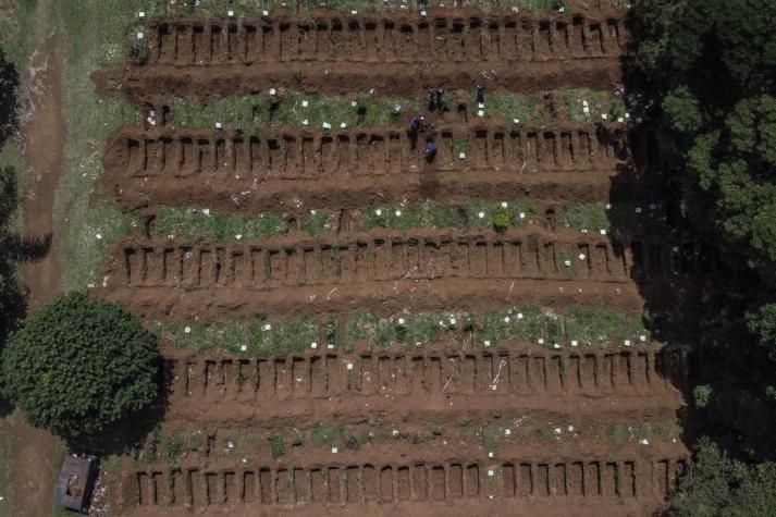 Coronavirus: Las impactantes imágenes del cementerio más grande de Brasil preparando fosas