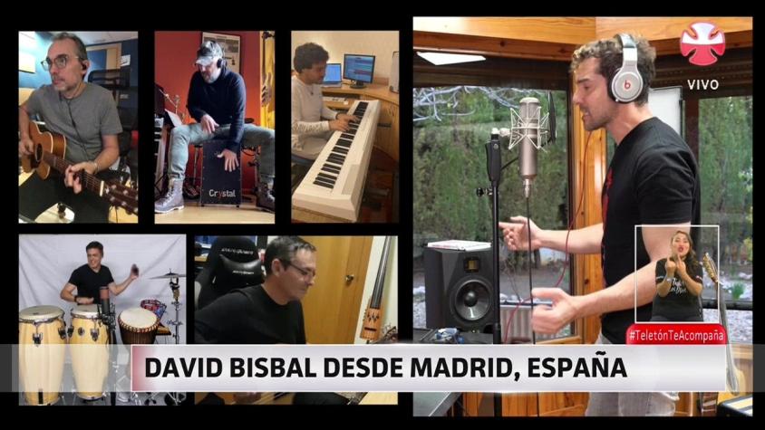 [VIDEO] La inédita producción musical que David Bisbal ofreció en Teletón 2020