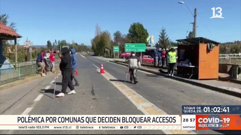 [VIDEO] Polémicas por comunas que deciden bloquear su propio acceso