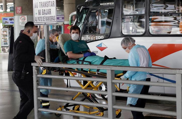 Tenía más de 38° de fiebre: Detienen a hombre con coronavirus que intentó viajar en bus a Valdivia