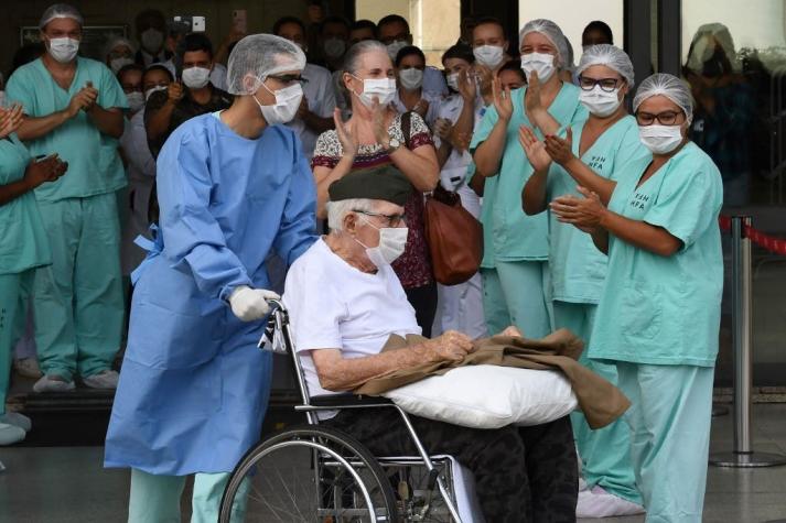 Ex militar de 99 años se cura del coronavirus en Brasil