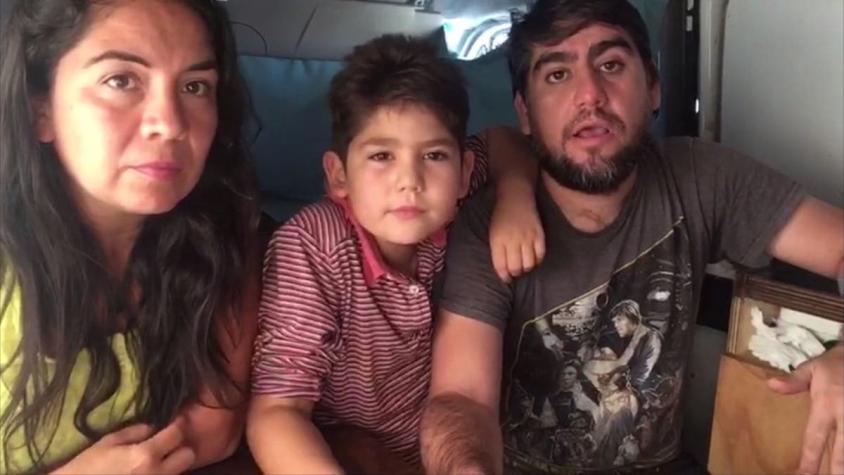 [VIDEO] Familia chilena varada en Perú comienza difícil retorno