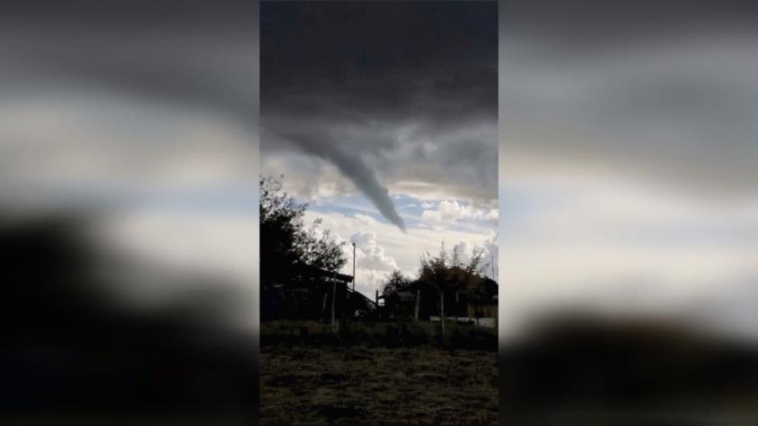 [VIDEO] Tornado amenazó con tocar tierra en el Ñuble