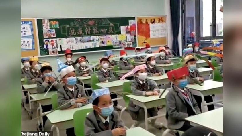 Controles de temperatura en cada clase: Así vuelven a los colegios los estudiantes en China