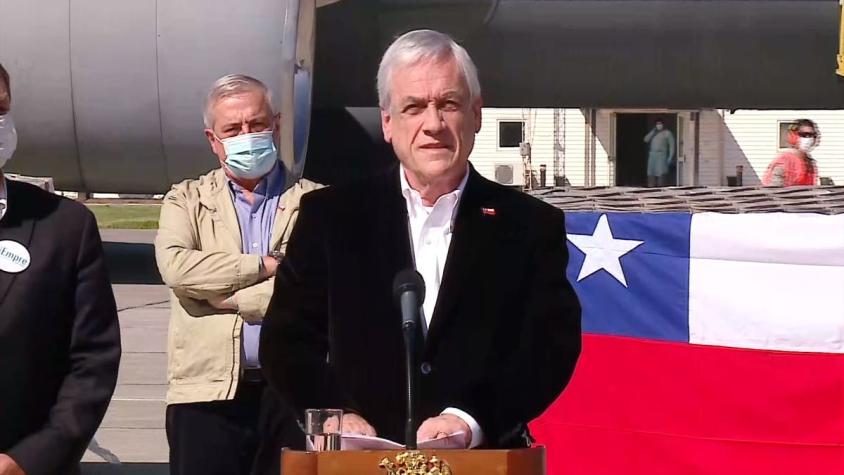 Coronavirus: Presidente Piñera recibe 117 ventiladores mecánicos donados por la CPC