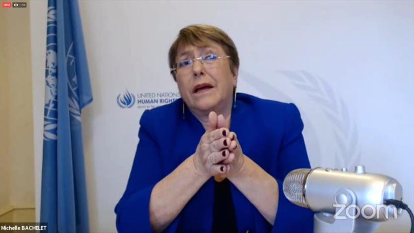 [VIDEO] Bachelet reaparece con crítica y La Moneda pide prudencia